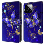 For Xiaomi 14 Case 3D Pattern Printing Phone Cover with Wallet Stand