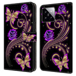 For Xiaomi 14 Case 3D Pattern Printing Phone Cover with Wallet Stand