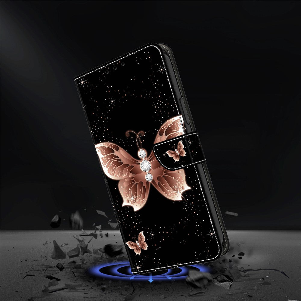 For Xiaomi 14 Pro Case 3D Pattern Printing Wallet Phone Leather Cover