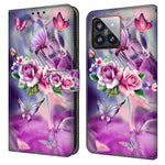 For Xiaomi 14 Pro Case 3D Pattern Printing Wallet Phone Leather Cover