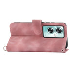 For Oppo A79 5G / A2 5G Case TPU+PU Leather Flower Imprinted Mobile Phone Cover with Card Slots
