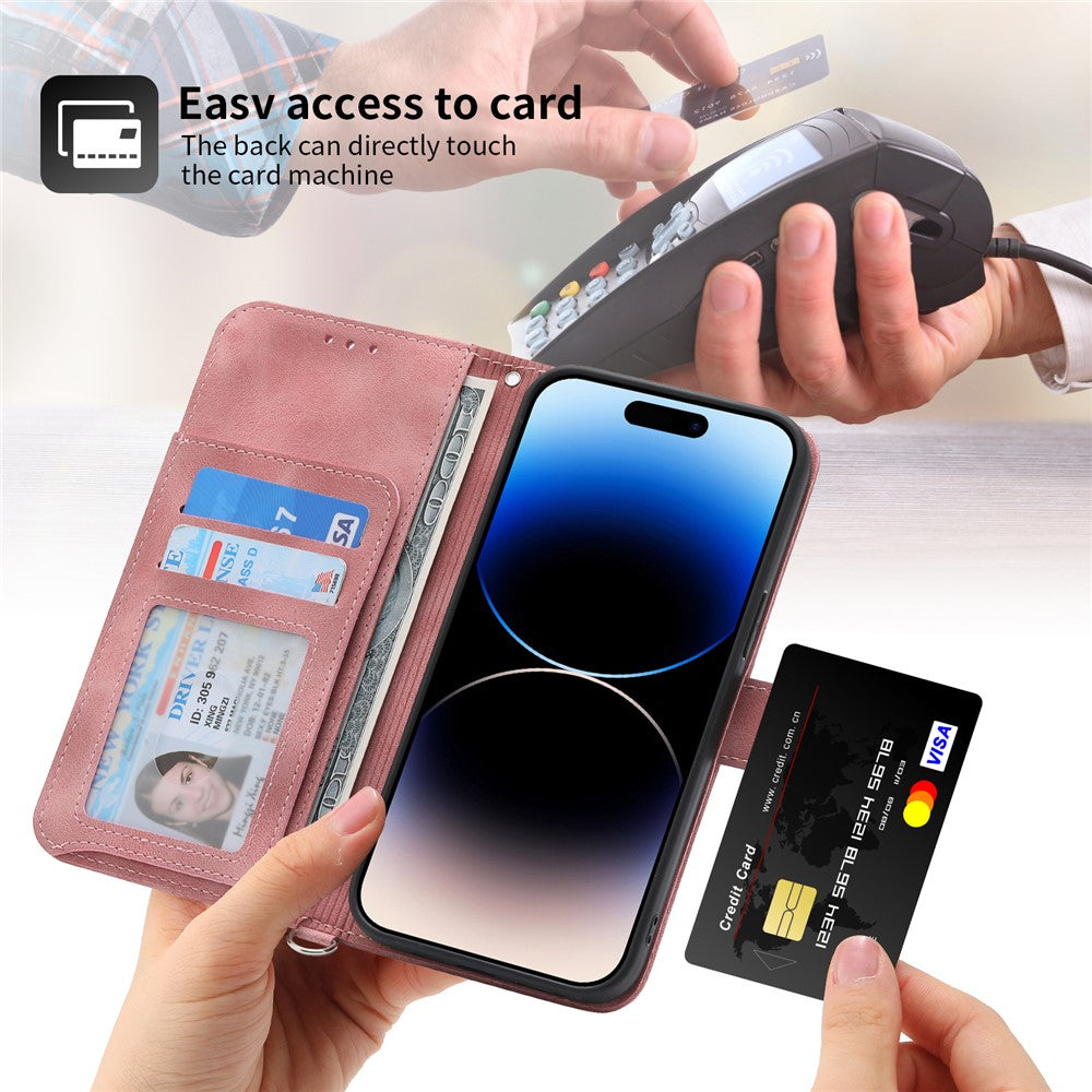 For Oppo A79 5G / A2 5G Case TPU+PU Leather Flower Imprinted Mobile Phone Cover with Card Slots