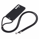 For Samsung Galaxy S24 Case with Lanyard TPU Fiber Inner Lining Protective Cover