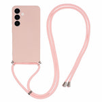For Samsung Galaxy S24 Case with Lanyard TPU Fiber Inner Lining Protective Cover