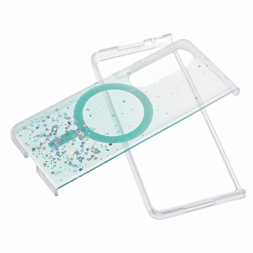 JTW-serie til Samsung Galaxy Z Fold4 5G magnetisk cover med glitrende epoxy TPU+akryl beskyttelsescover