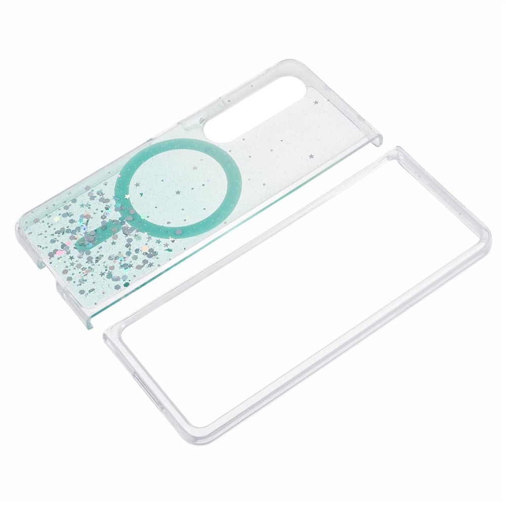 JTW-serie til Samsung Galaxy Z Fold4 5G magnetisk cover med glitrende epoxy TPU+akryl beskyttelsescover