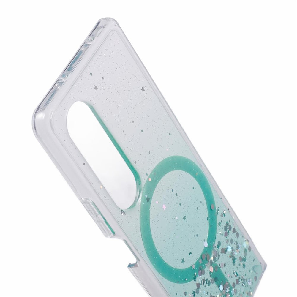 JTW-serie til Samsung Galaxy Z Fold4 5G magnetisk cover med glitrende epoxy TPU+akryl beskyttelsescover