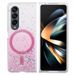 JTW-serie til Samsung Galaxy Z Fold4 5G magnetisk cover med glitrende epoxy TPU+akryl beskyttelsescover