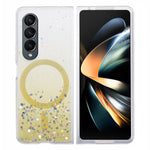 JTW-serie til Samsung Galaxy Z Fold4 5G magnetisk cover med glitrende epoxy TPU+akryl beskyttelsescover