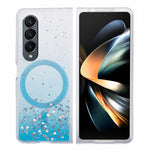JTW-serie til Samsung Galaxy Z Fold4 5G magnetisk cover med glitrende epoxy TPU+akryl beskyttelsescover