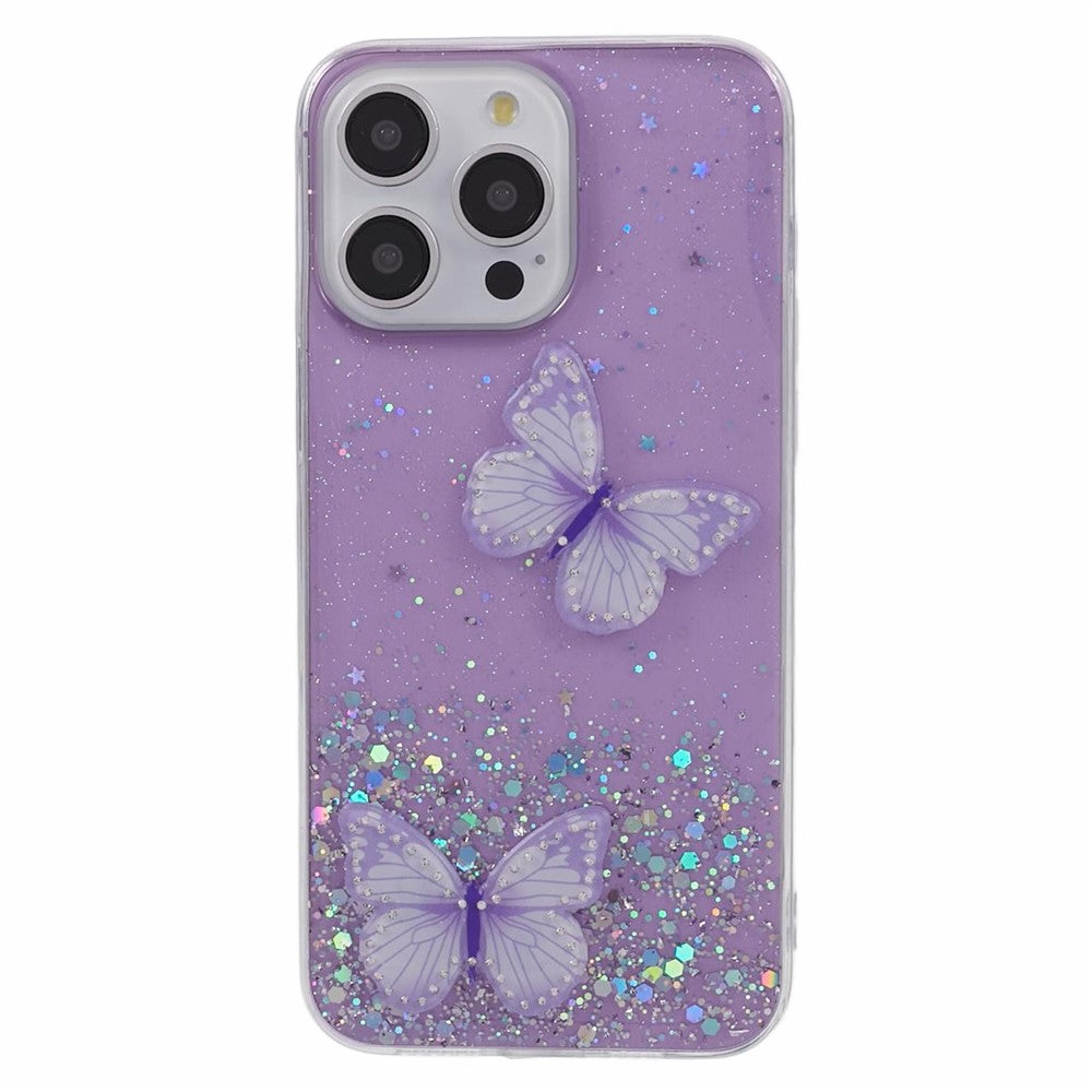 AW-serie til iPhone 12 6,1 tommer / 12 Pro 6,1 tommer cover TPU+PVC stort baglinseshul telefonbeskyttelsesetui