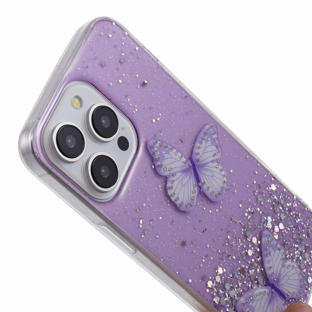 AW-serie til iPhone 12 6,1 tommer / 12 Pro 6,1 tommer cover TPU+PVC stort baglinseshul telefonbeskyttelsesetui