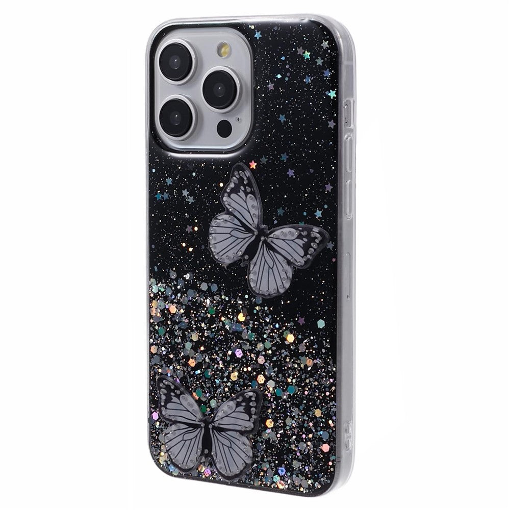 AW-serie til iPhone 12 6,1 tommer / 12 Pro 6,1 tommer cover TPU+PVC stort baglinseshul telefonbeskyttelsesetui