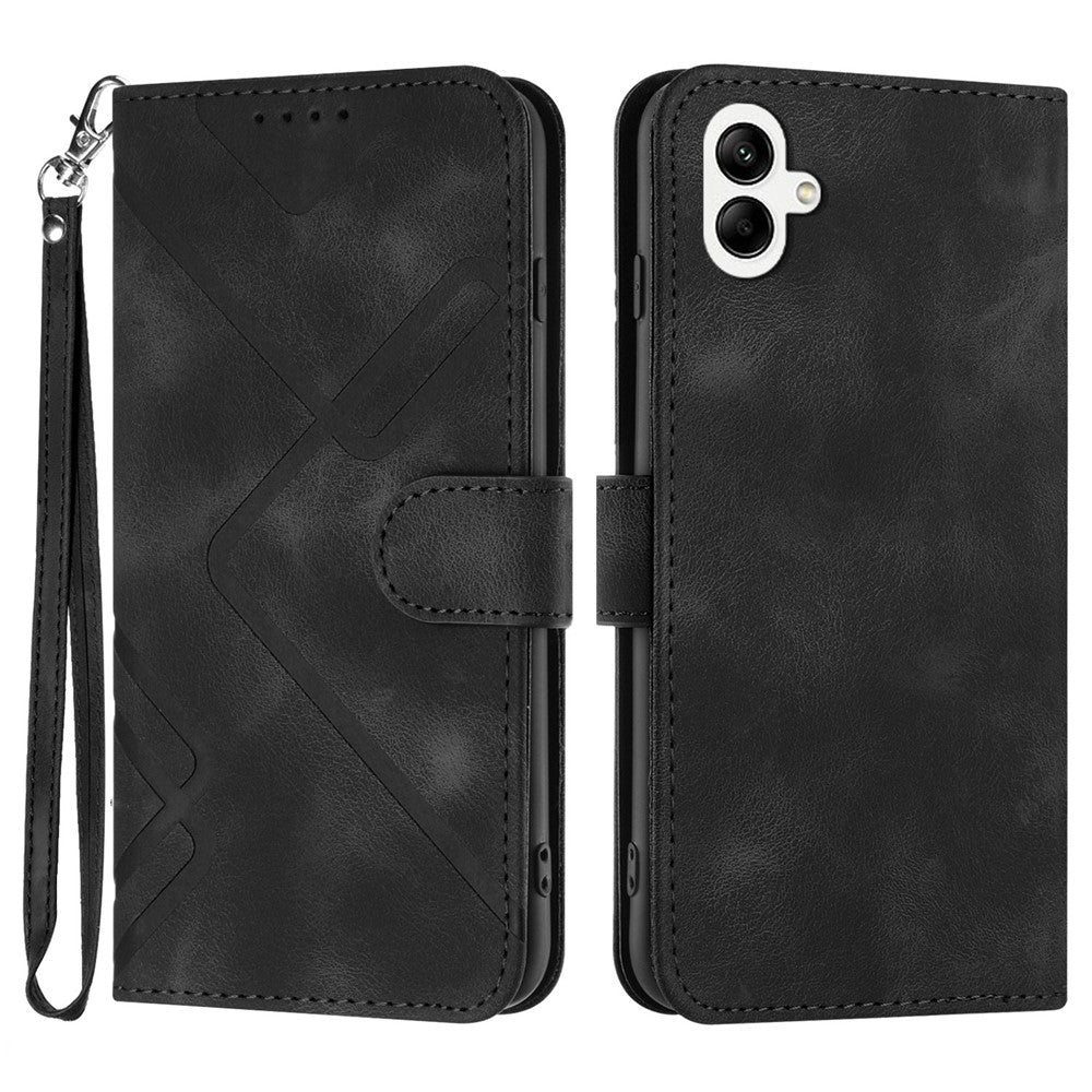 YX0040 Til Samsung Galaxy A05 4G Etui Standpung Præget Telefoncover
