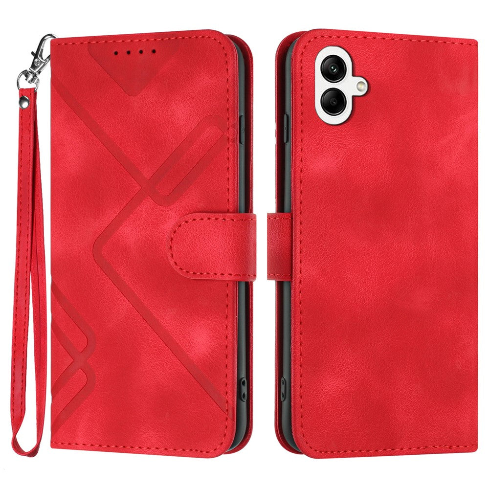 YX0040 Til Samsung Galaxy A05 4G Etui Standpung Præget Telefoncover
