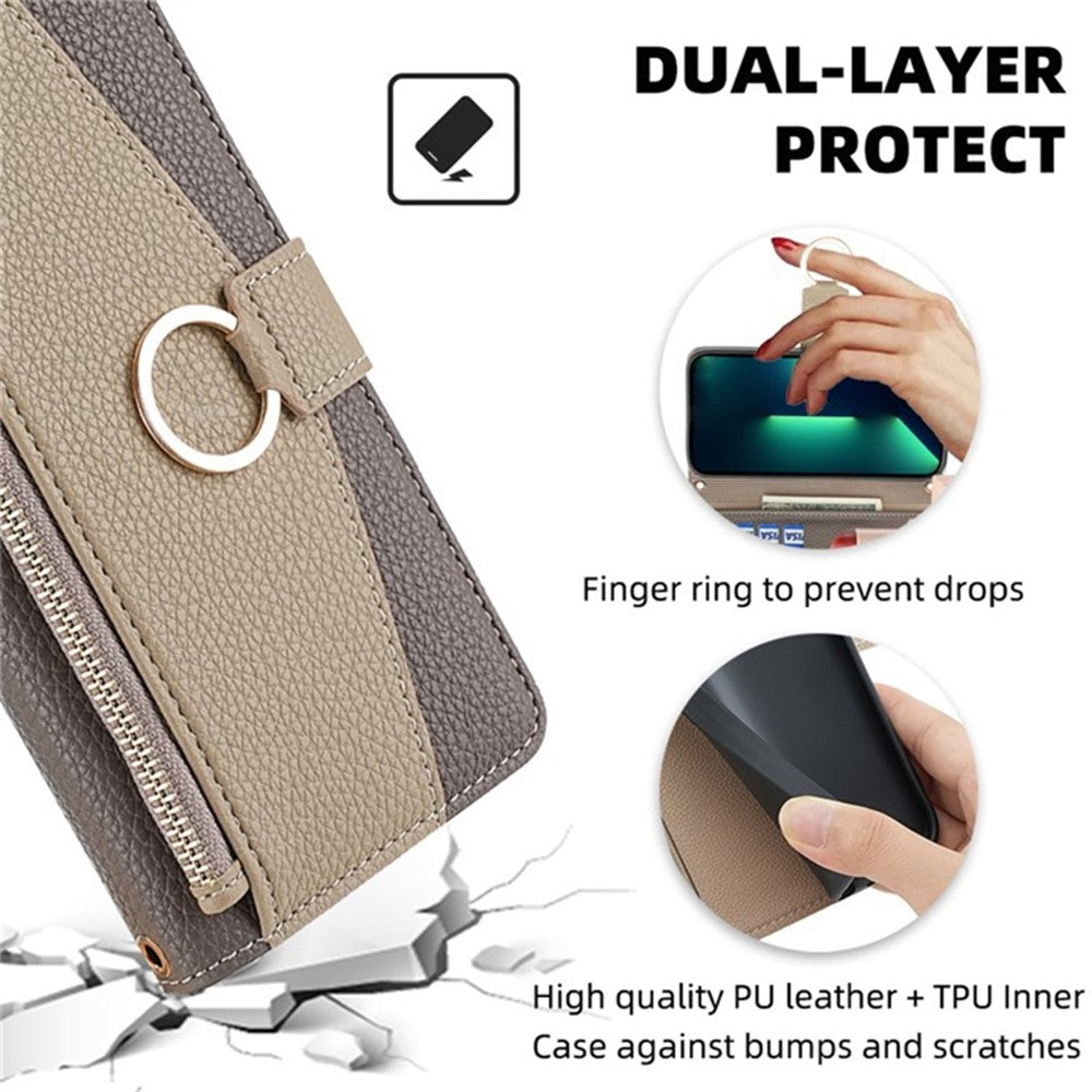 For Oppo A55 5G Case with Card Holder Leather Phone Cover Stand Wallet