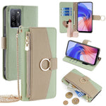 For Oppo A55 5G Case with Card Holder Leather Phone Cover Stand Wallet