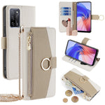 For Oppo A55 5G Case with Card Holder Leather Phone Cover Stand Wallet