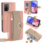 For Oppo A55 5G Case with Card Holder Leather Phone Cover Stand Wallet