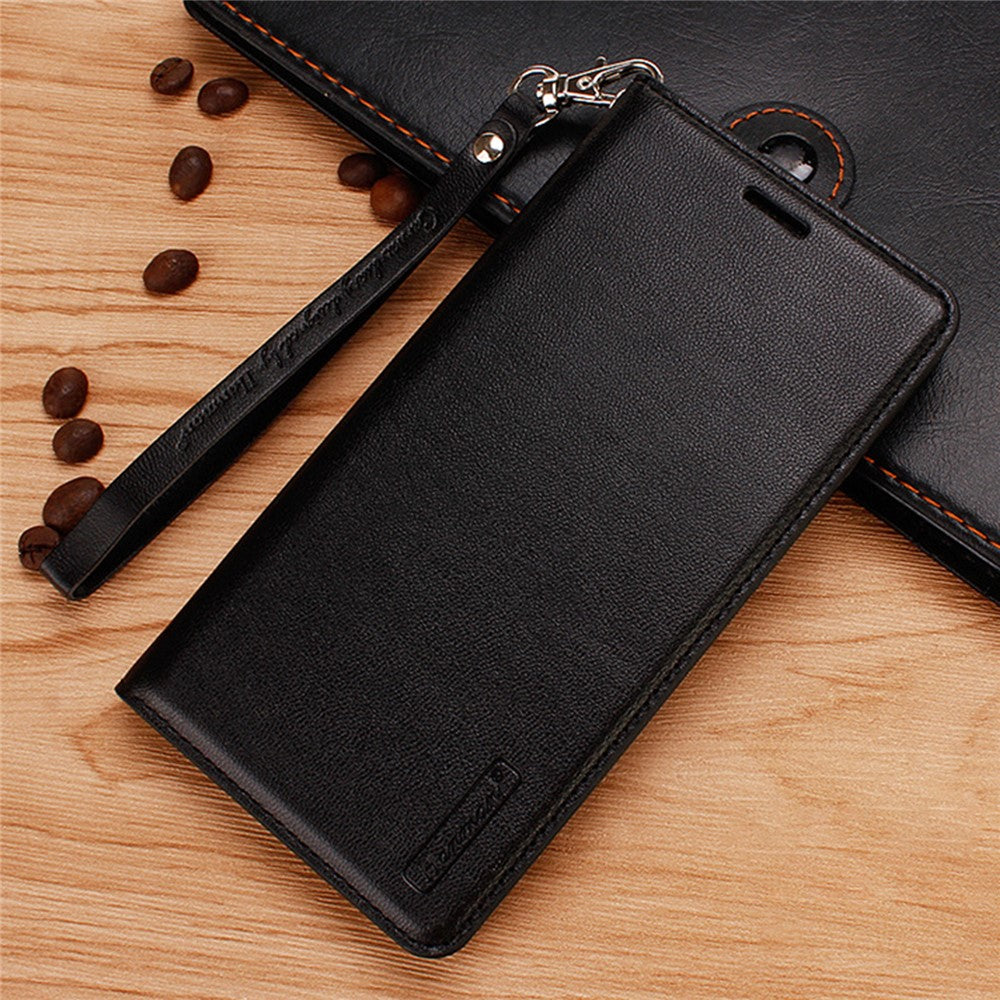 HANMAN Minuo Series For Samsung Galaxy S24 Ultra Magnetic Case PU Leather Wallet Phone Cover