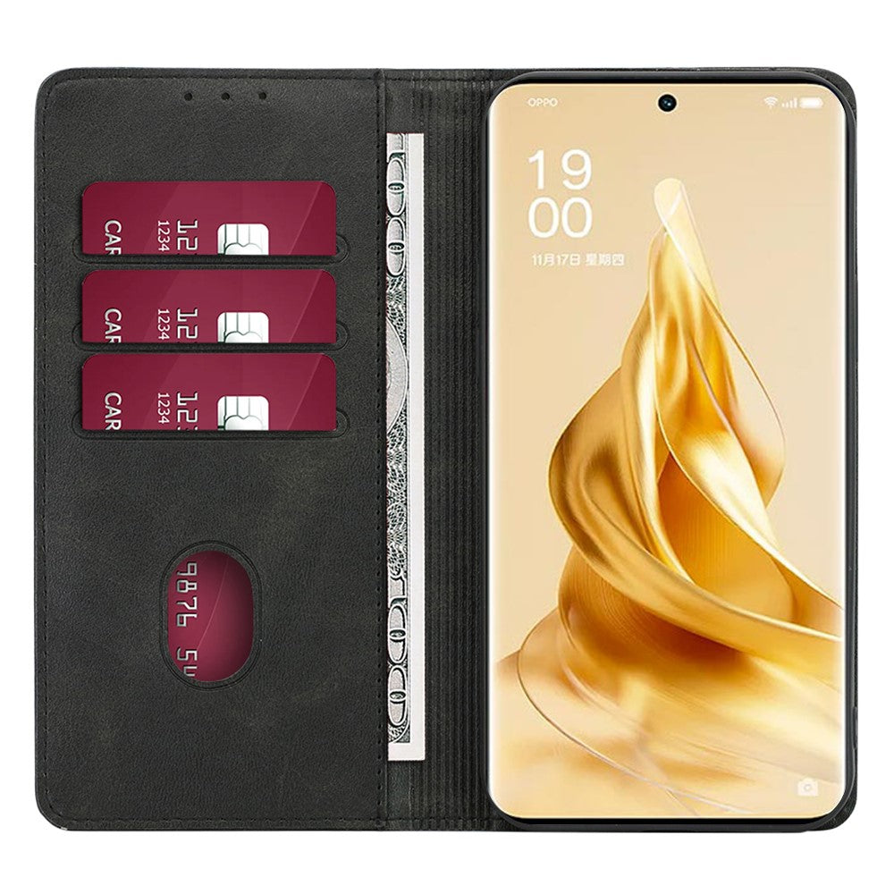 For Oppo A79 5G / A2 5G Case Magnetic Auto Closing Leather Wallet Stand Cover