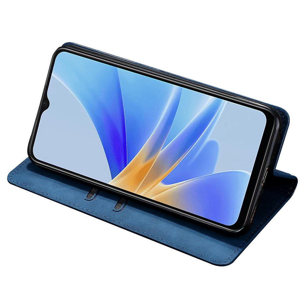 For Oppo A79 5G / A2 5G Leather Case Magnetic Auto Closing Phone Stand Cover