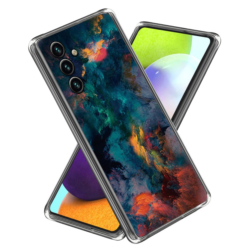 Til Samsung Galaxy A25 5G (Global) (161.0 x 76.5 x 8.3mm) Cover TPU Telefoncover med IMD Mønstertryk