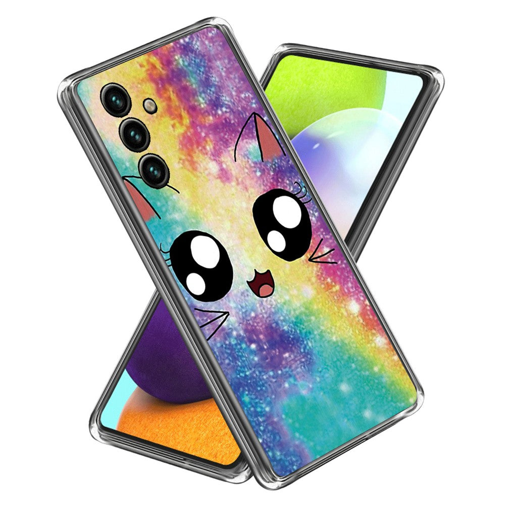 Til Samsung Galaxy A25 5G (Global) (161.0 x 76.5 x 8.3mm) Cover TPU Telefoncover med IMD Mønstertryk