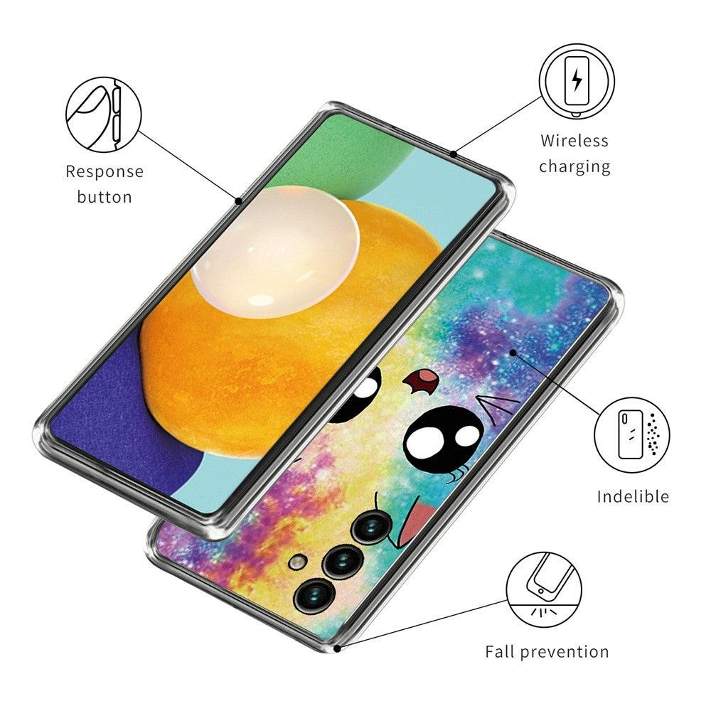 For Samsung Galaxy A05s 4G TPU Case IMD Pattern Printing Anti-scratch Cover