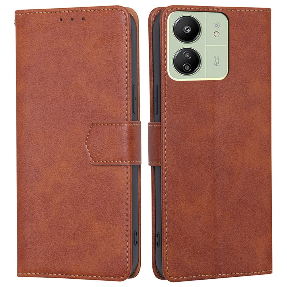 For Xiaomi Redmi 13C 4G / 5G / 13R 5G / Poco M6 5G / Poco C65 4G Cell Phone Case RFID Blocking PU Leather  Wallet Cover