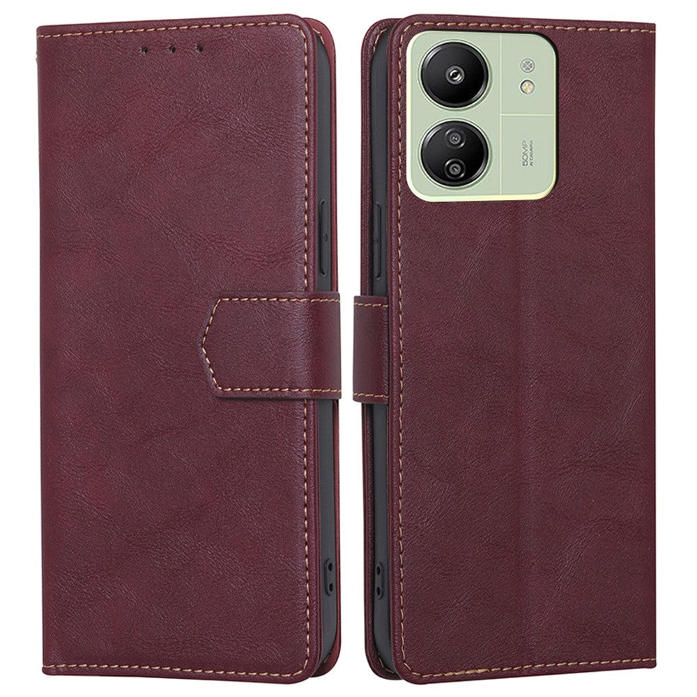 For Xiaomi Redmi 13C 4G / 5G / 13R 5G / Poco M6 5G / Poco C65 4G Cell Phone Case RFID Blocking PU Leather  Wallet Cover