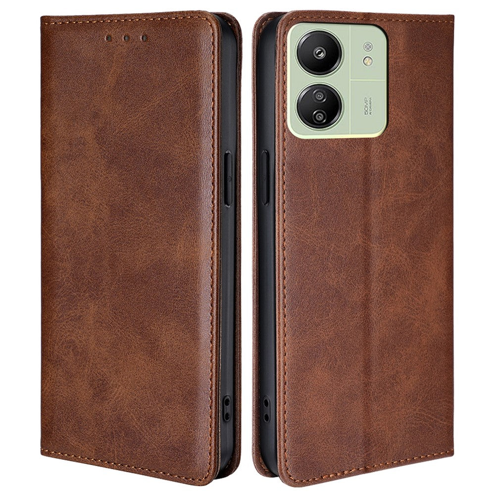 For Xiaomi Redmi 13C 4G / 5G / 13R 5G / Poco M6 5G / Poco C65 4G Case Leather Wallet Shockproof Phone Cover