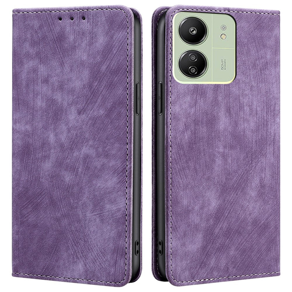 For Xiaomi Redmi 13C 4G / 5G / 13R 5G / Poco M6 5G / Poco C65 4G Flip Cover Leather RFID Blocking Wallet Phone Case
