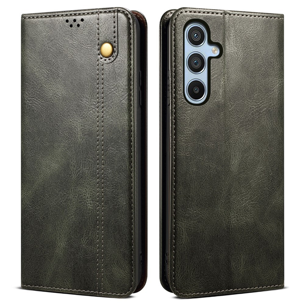 Til Samsung Galaxy A35 5G lædercover magnetisk automatisk lukning pungcover