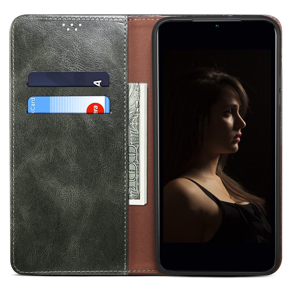 Til Samsung Galaxy A35 5G lædercover magnetisk automatisk lukning pungcover