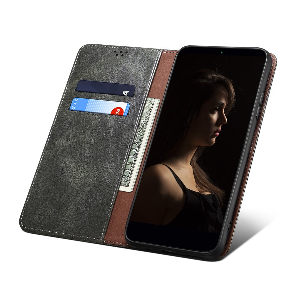 Til Samsung Galaxy A35 5G lædercover magnetisk automatisk lukning pungcover
