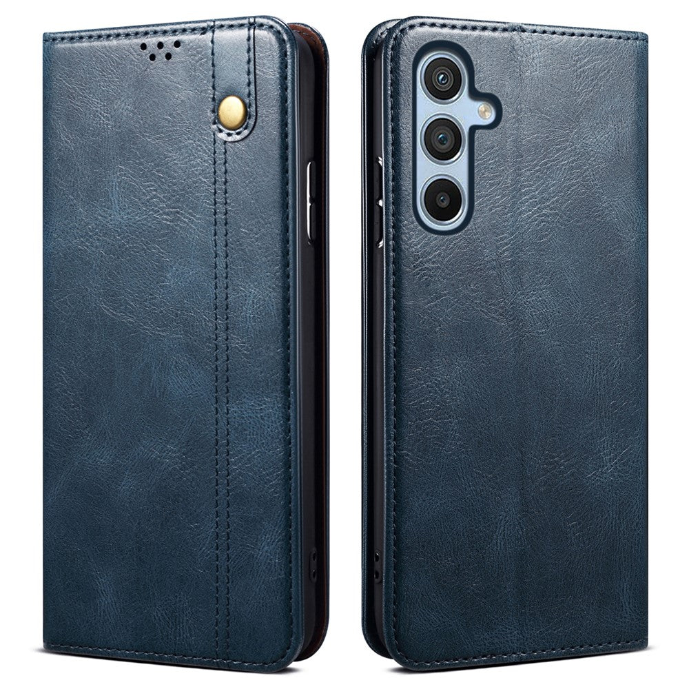 Til Samsung Galaxy A35 5G lædercover magnetisk automatisk lukning pungcover