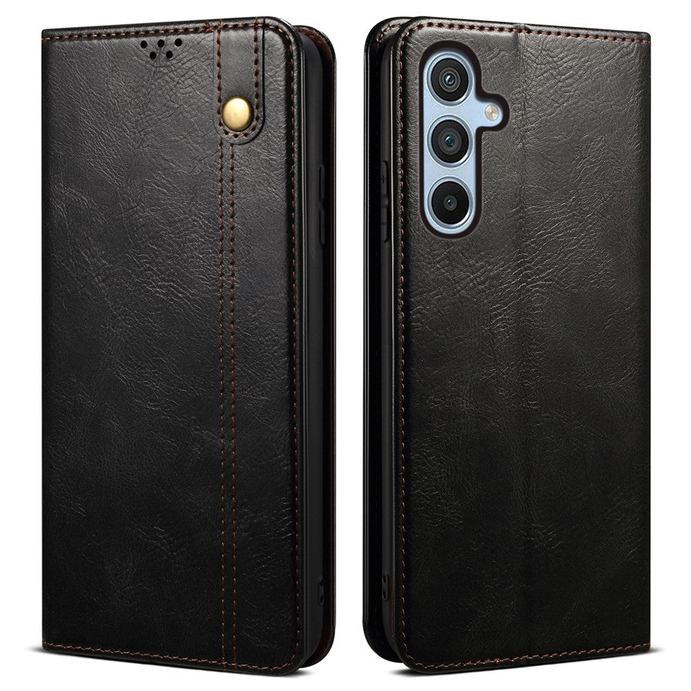 Til Samsung Galaxy A35 5G lædercover magnetisk automatisk lukning pungcover