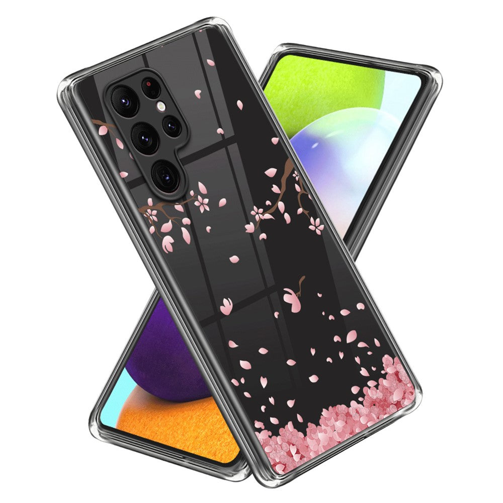 For Samsung Galaxy S24 Ultra Case Anti-scratch TPU Back Cover with Pattern Printing