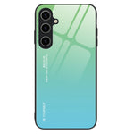Til Samsung Galaxy A15 4G Glascover Farvegradient Stødsikker Hærdet Glas Bagcover