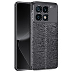 For Xiaomi Redmi K70E 5G / Poco X6 Pro 5G TPU Case Shock Absorbing Litchi Texture Back Cover