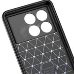 For Xiaomi Redmi K70E 5G / Poco X6 Pro 5G TPU Case Shock Absorbing Litchi Texture Back Cover