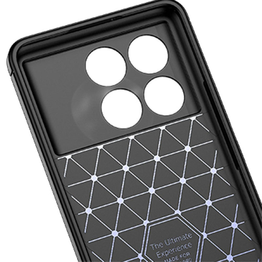 For Xiaomi Redmi K70E 5G / Poco X6 Pro 5G TPU Case Shock Absorbing Litchi Texture Back Cover