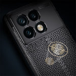 For Xiaomi Redmi K70E 5G / Poco X6 Pro 5G TPU Case Shock Absorbing Litchi Texture Back Cover