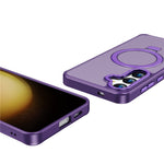 Samsung Galaxy S24+ skal Fallskyddande TPU+PC stativ Magnetiskt skal
