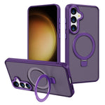 Samsung Galaxy S24+ skal Fallskyddande TPU+PC stativ Magnetiskt skal