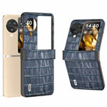 ABEEL For Oppo Find N3 Flip 5G Phone Case Genuine Cow Leather Slim Cover