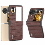 ABEEL For Oppo Find N3 Flip 5G Phone Case Genuine Cow Leather Slim Cover