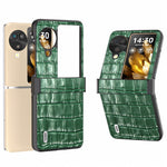 ABEEL For Oppo Find N3 Flip 5G Phone Case Genuine Cow Leather Slim Cover