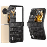 ABEEL For Oppo Find N3 Flip 5G Phone Case Genuine Cow Leather Slim Cover